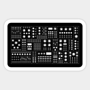 Modular Synthesizer 2 White Sticker